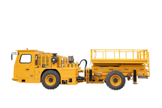 Plateforme de travail de levage de véhicules utilitaires souterrains à quatre roues avec élévateur à ciseaux personnalisable